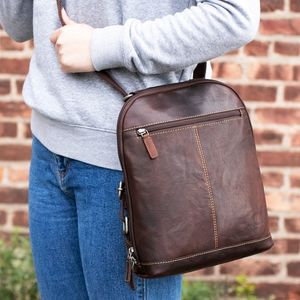 Jack Georges VOYAGER SMALL CONVERTIBLE BACKPACK/CROSSBODY #7133 Leather